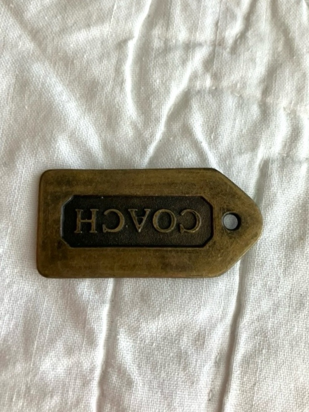 Coach vintage brass Hangtag. - Picture 2 of 3